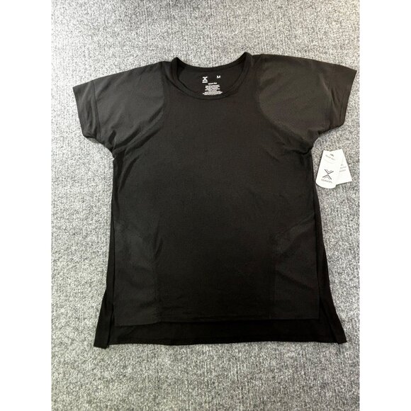 Xersion Shirt Women's Medium black Quick- Dri  Athletic T-shirt - Picture 8 of 10